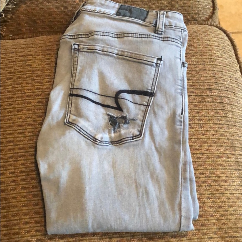 Gray American Eagle Jeans Size 2